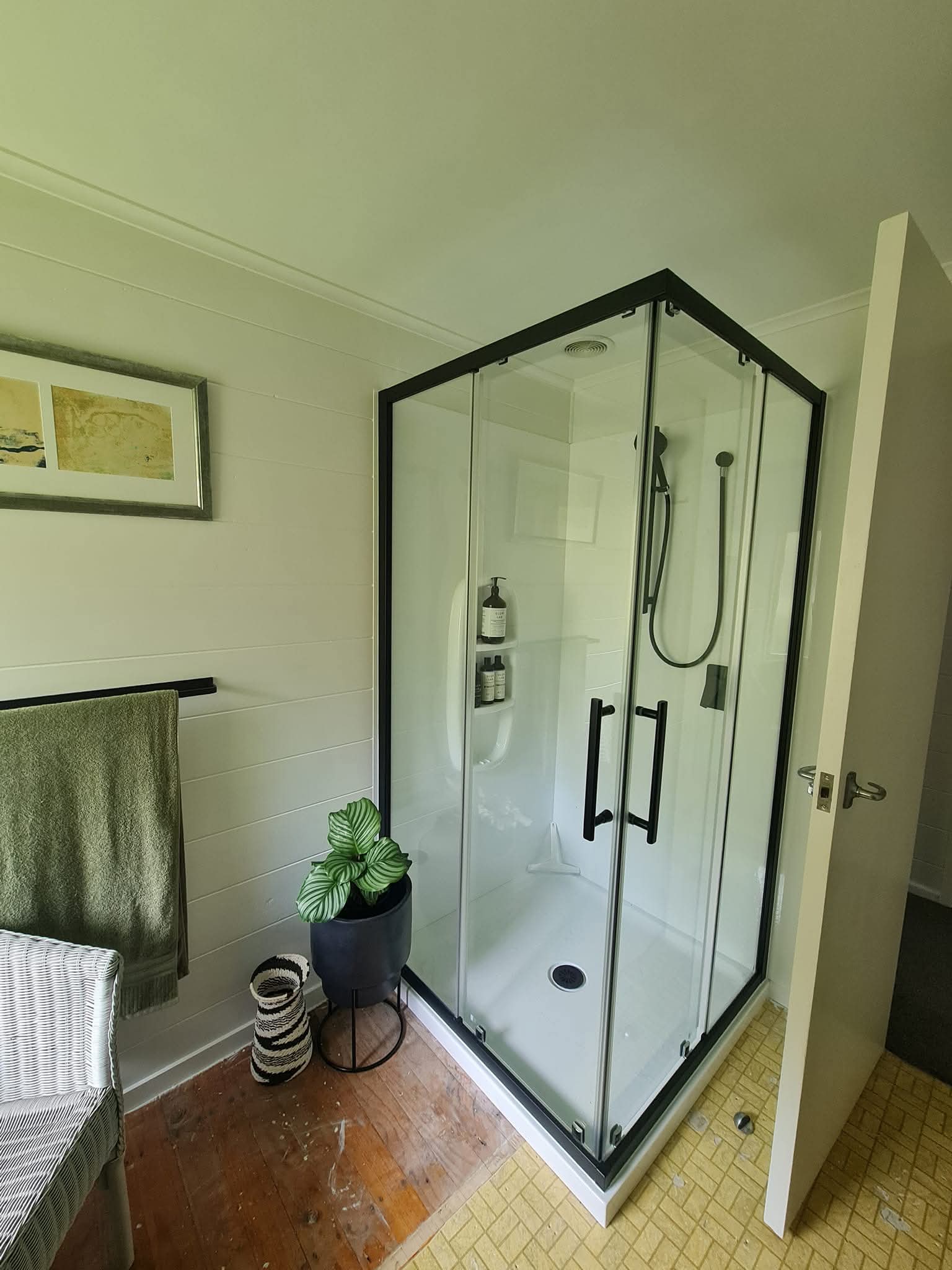 Walk-in shower renovation featuring modern design, quality fittings and expert plumbing installation in Tokoroa