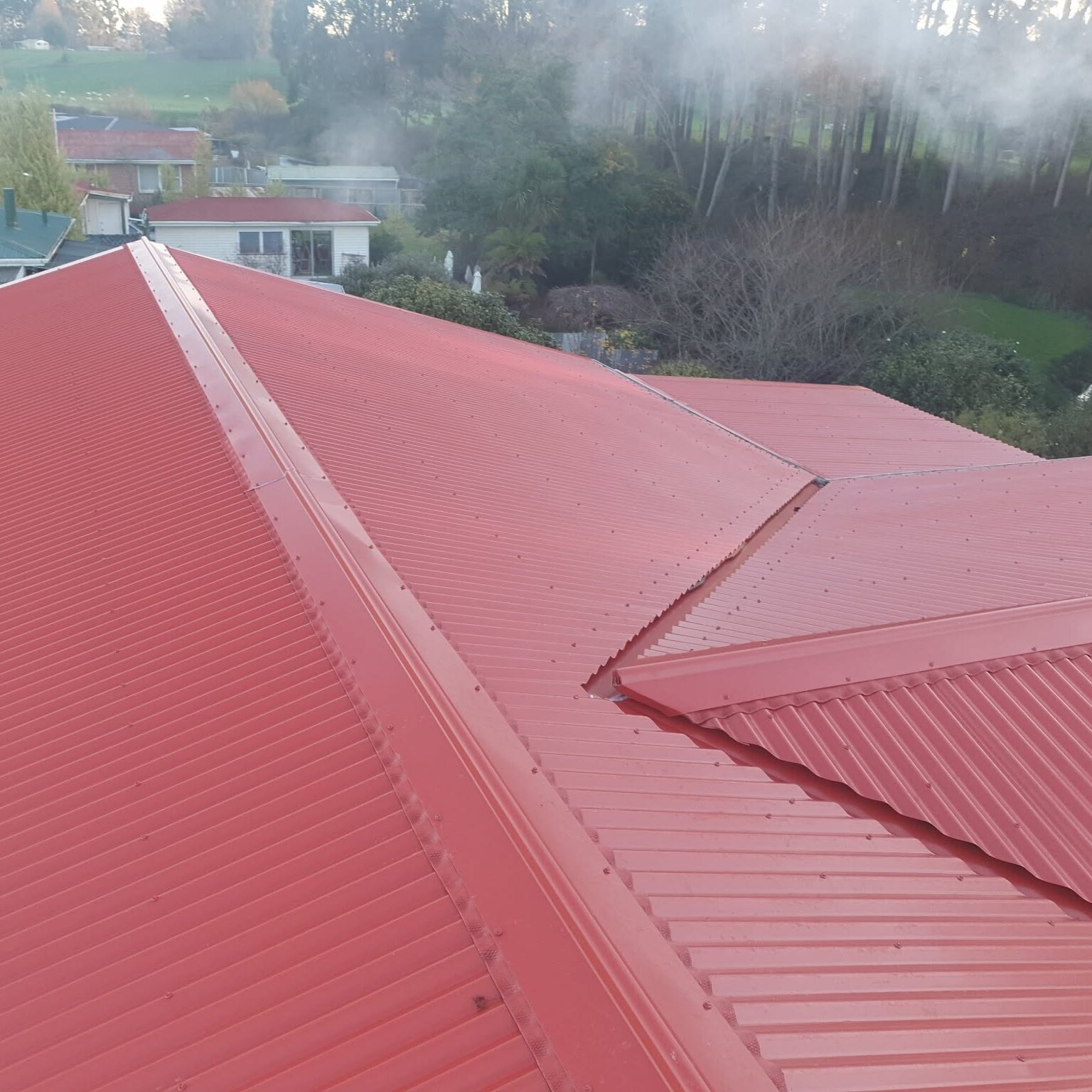 Our Work residential roofing tapped plumbing and gas