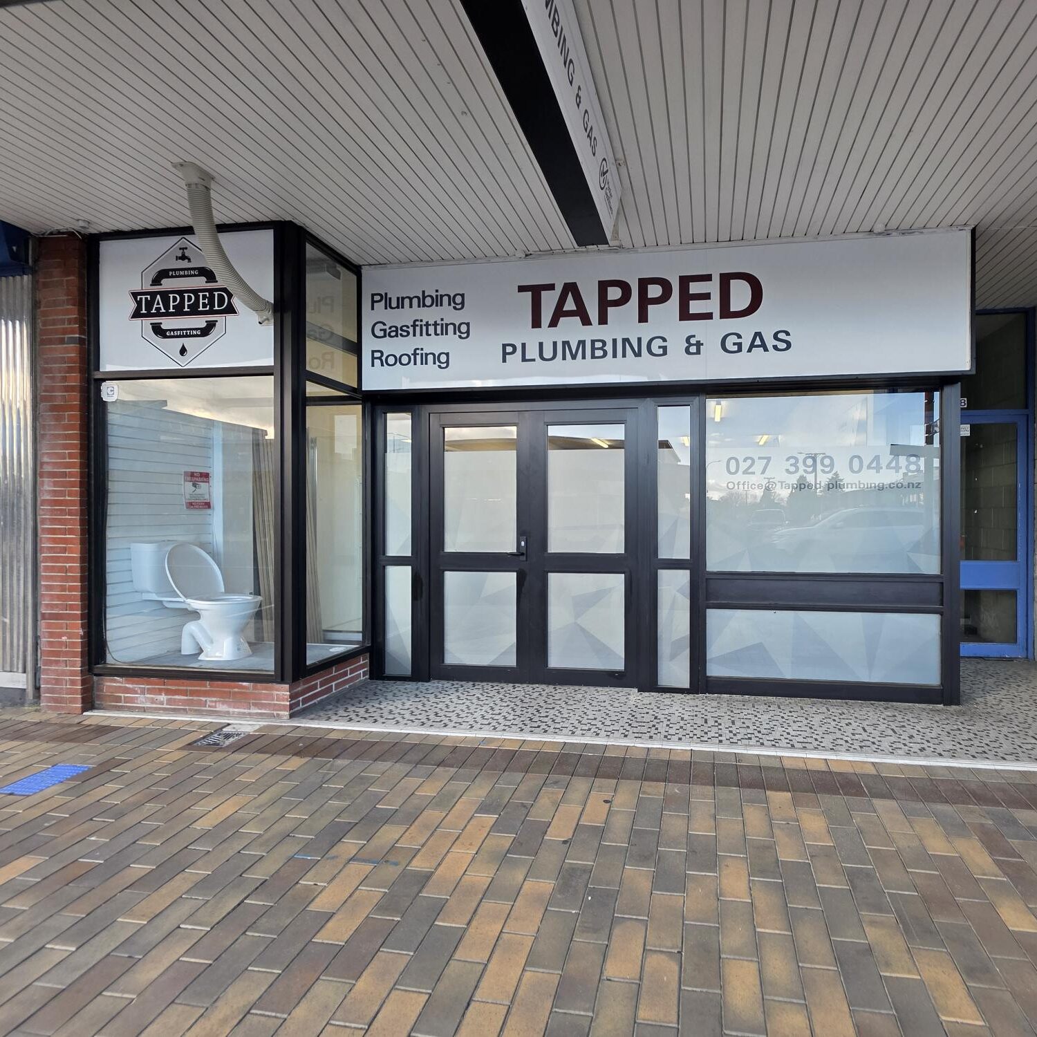 tapped plumbing gas showroom exterior tokoroa