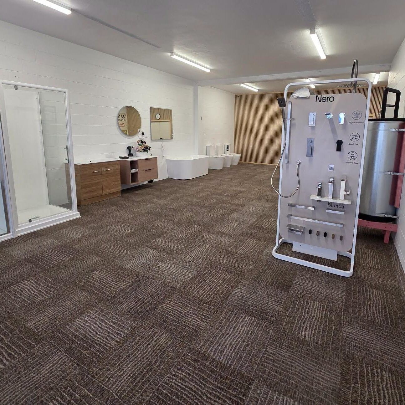 tapped plumbing gas showroom interior tokoroa
